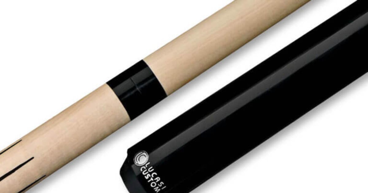 Lucasi Custom Mystic Black and Curly Maple Pool Cue