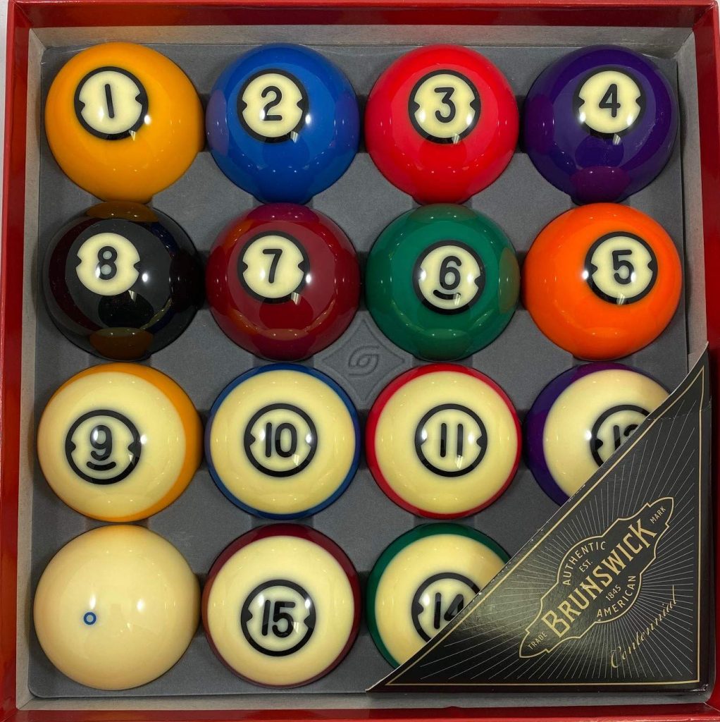 Brunswick Centennial Billiard Balls