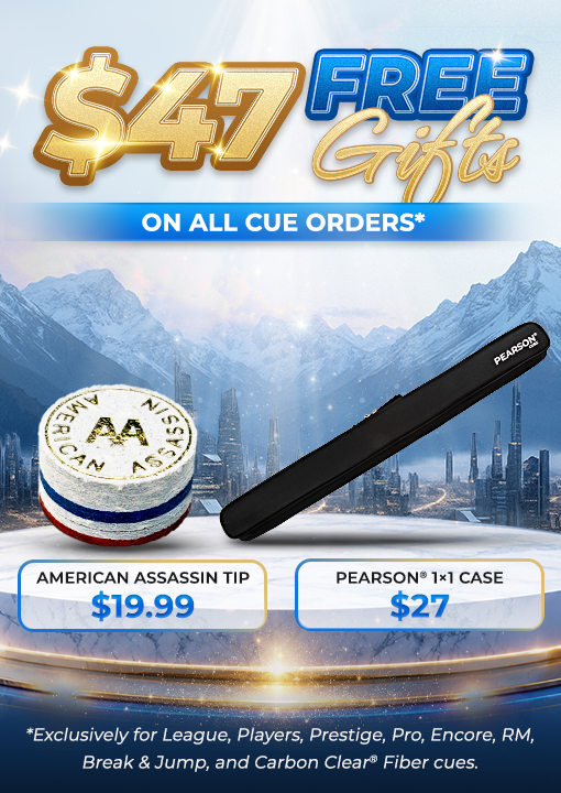 FREE $47 Gift with qny qualifying cue purchase