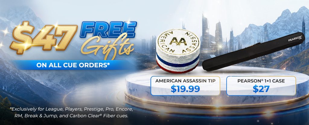 FREE $47 Gift with qny qualifying cue purchase