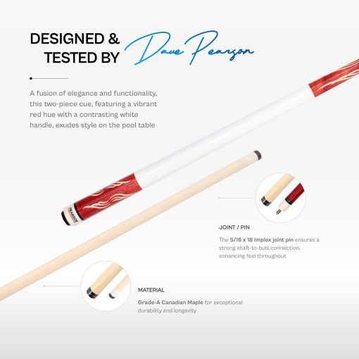 Neuf 500 $ KBS personnalisé perle blanche et rouge 120S 4-PW