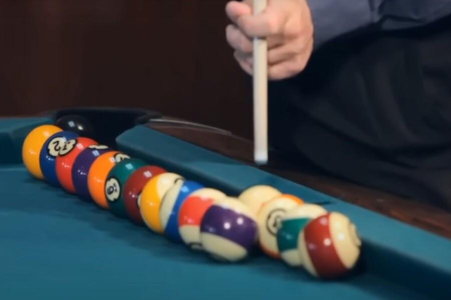How you position the pool cue