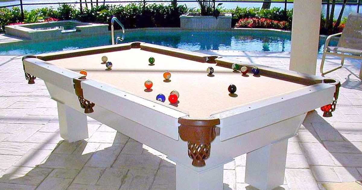 Roman Outdoor Pool Table