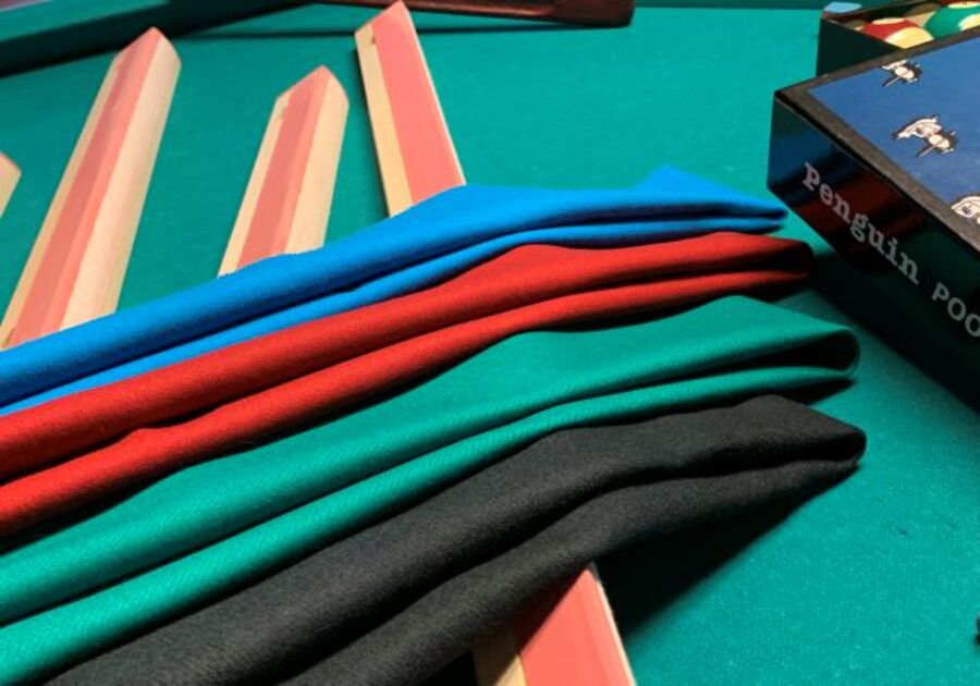 Synthetic fiber in pool table wool