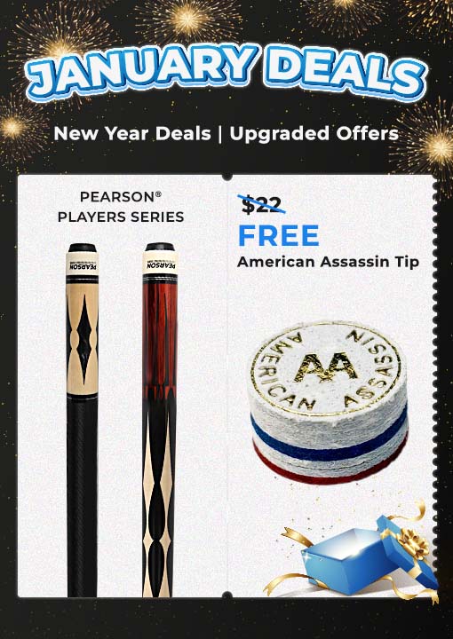 Free American Assassin Tip when buying Players cue