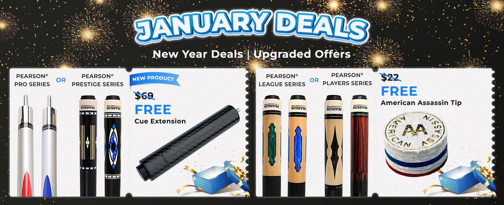 Free Extension or Free Tip - Available on selected series