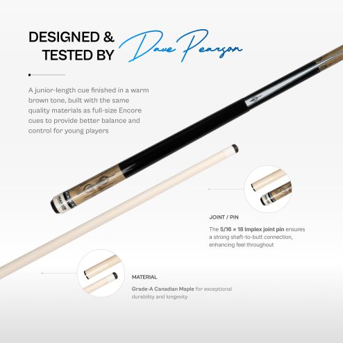 Pearson Encore Cue Brown 48_ _ 52_ - 01