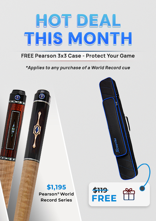 Free 3x3 Case when buying World Record cue
