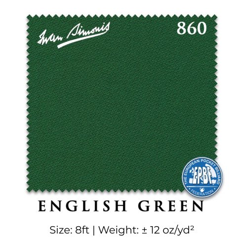 860 x 66" Simonis Green™ *HR* 8 foot