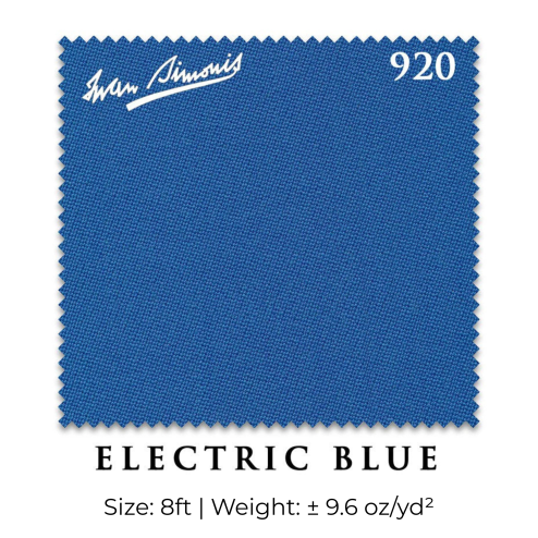 66 Electric Blue Bar Cloth 8 foot