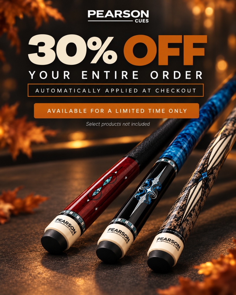 Pearson Cues Autumn 30% Off